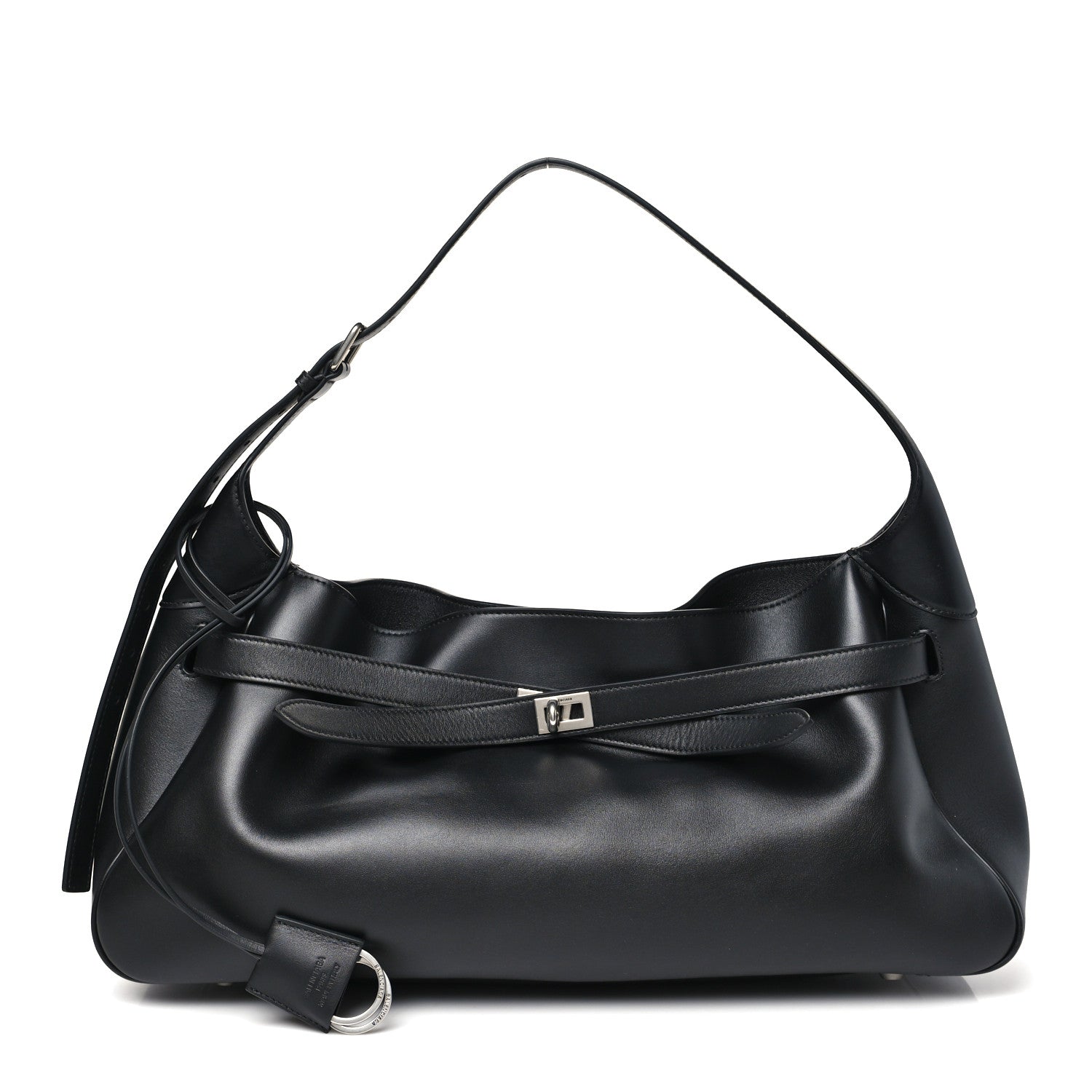 Smooth Calfskin Medium Bel Air Shoulder Bag Black