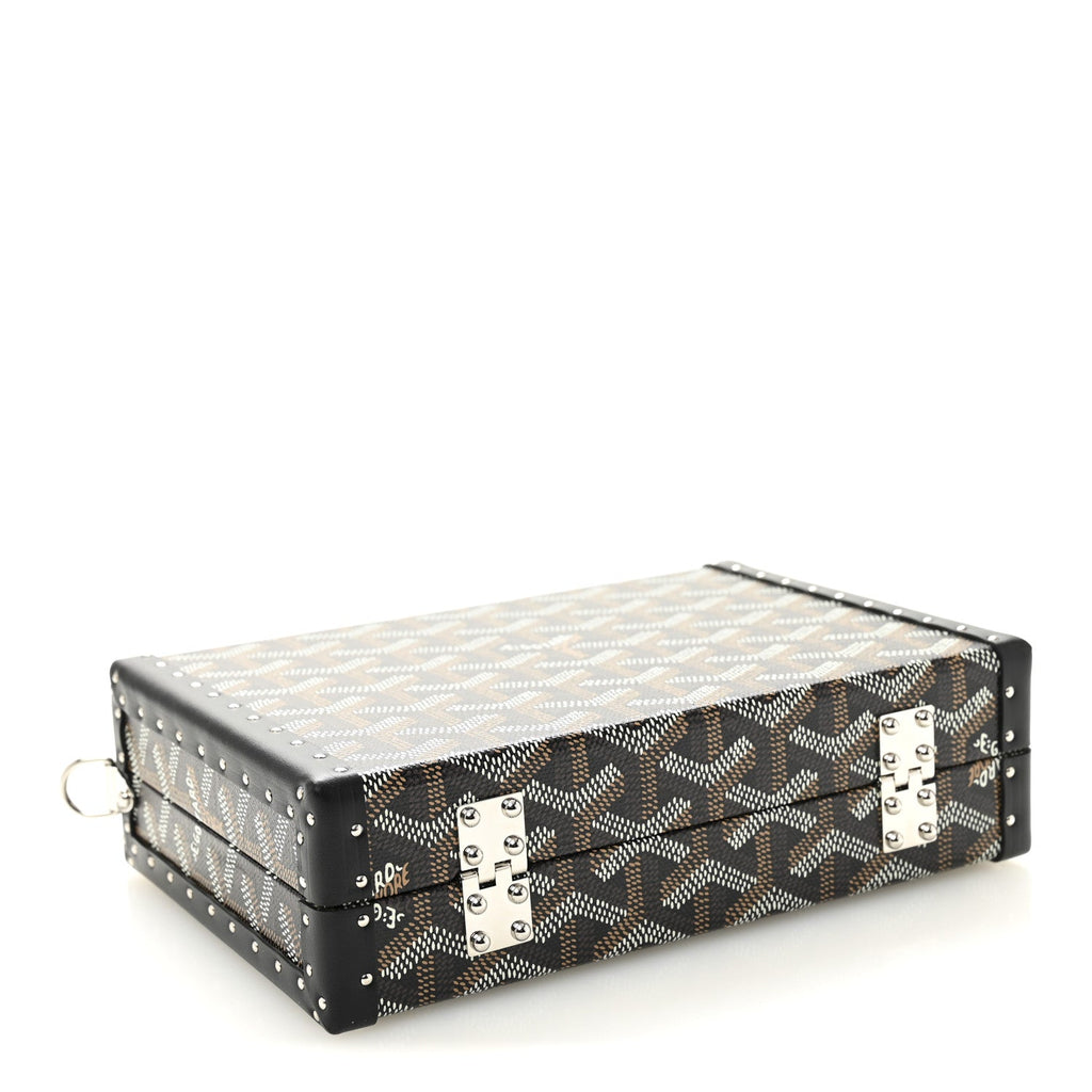 Goyardine Minaudiere Trunk Bag Black