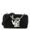 Canvas Printed Small Love Lola Bag Black