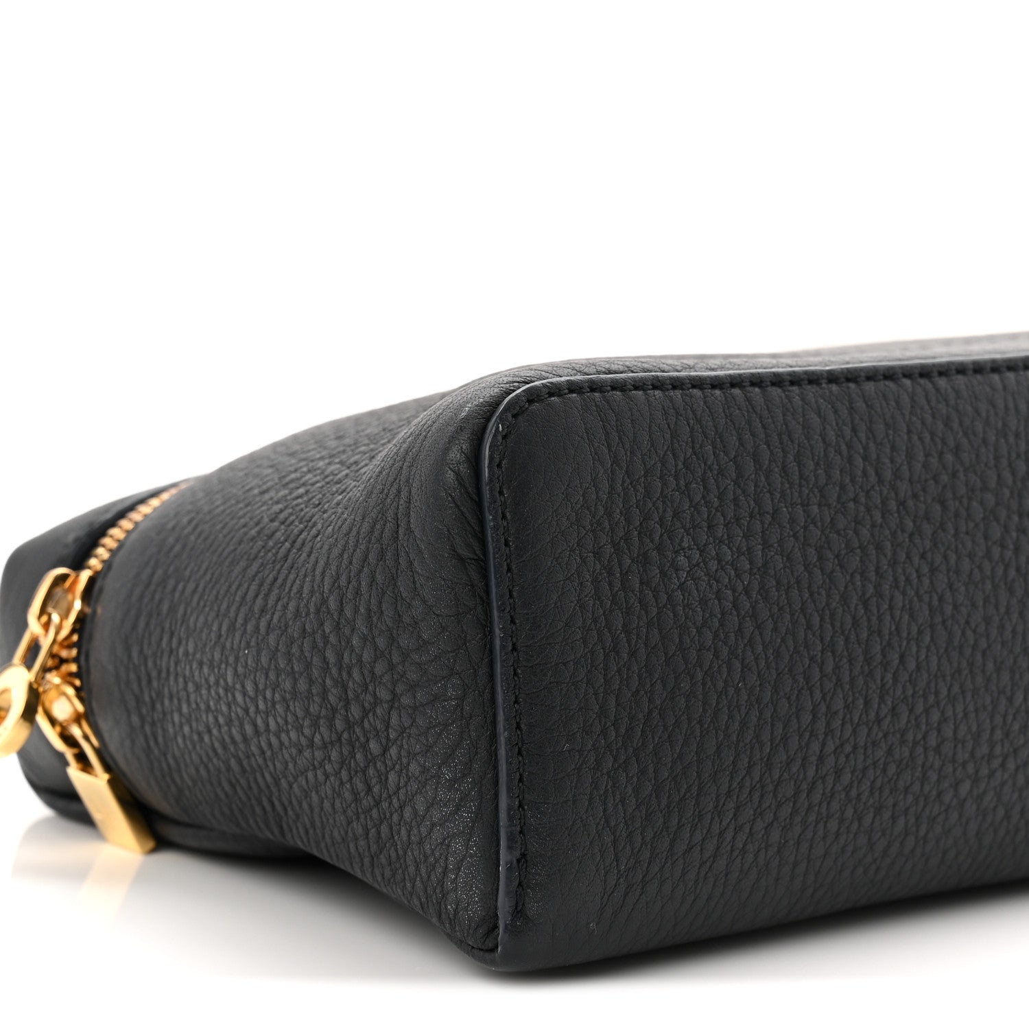 Grained Calfskin L19 Extra Pocket Pouch Navy