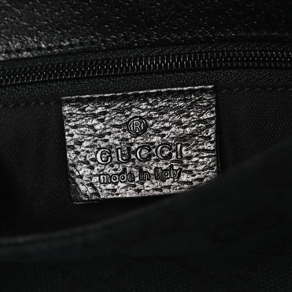 GG Monogram Web Buckle Belt Bag Black