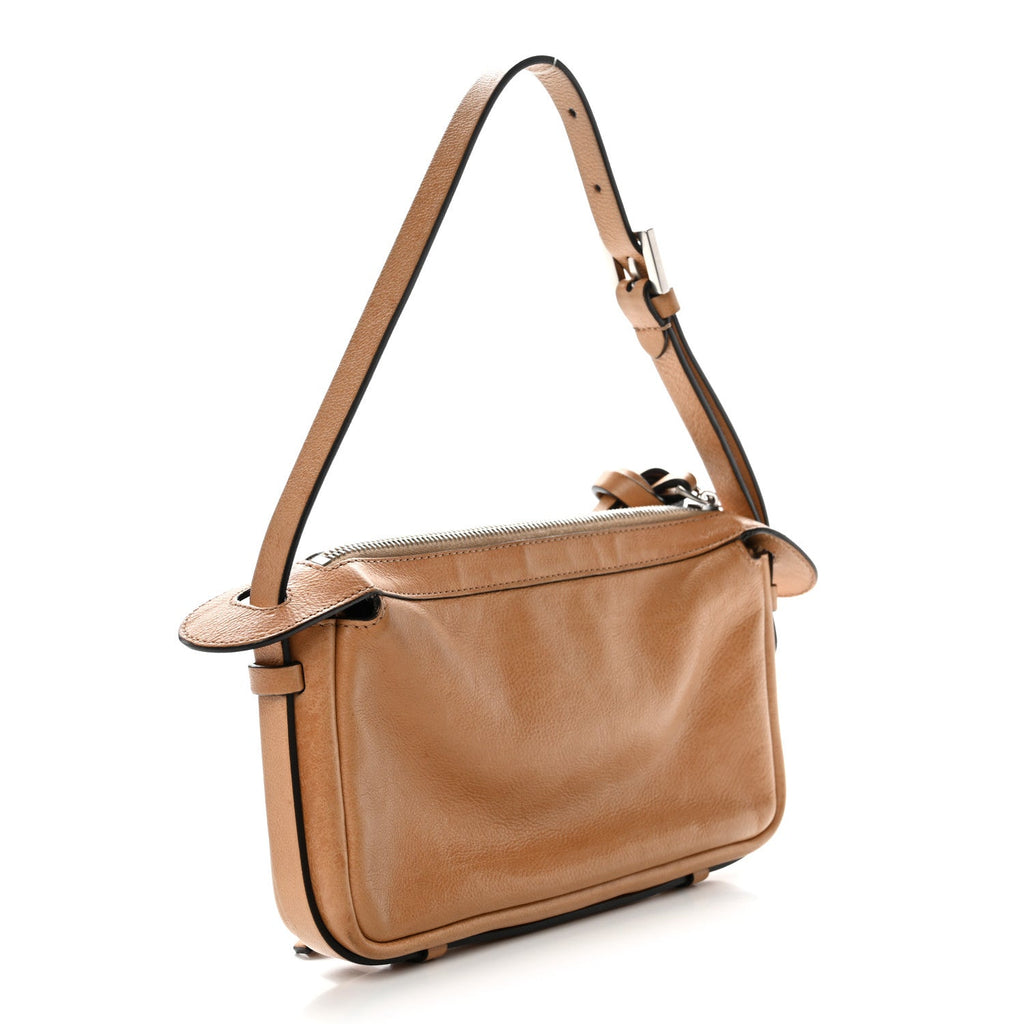 Vitello Mini Simply Fendi Shoulder Bag Miele Scuro