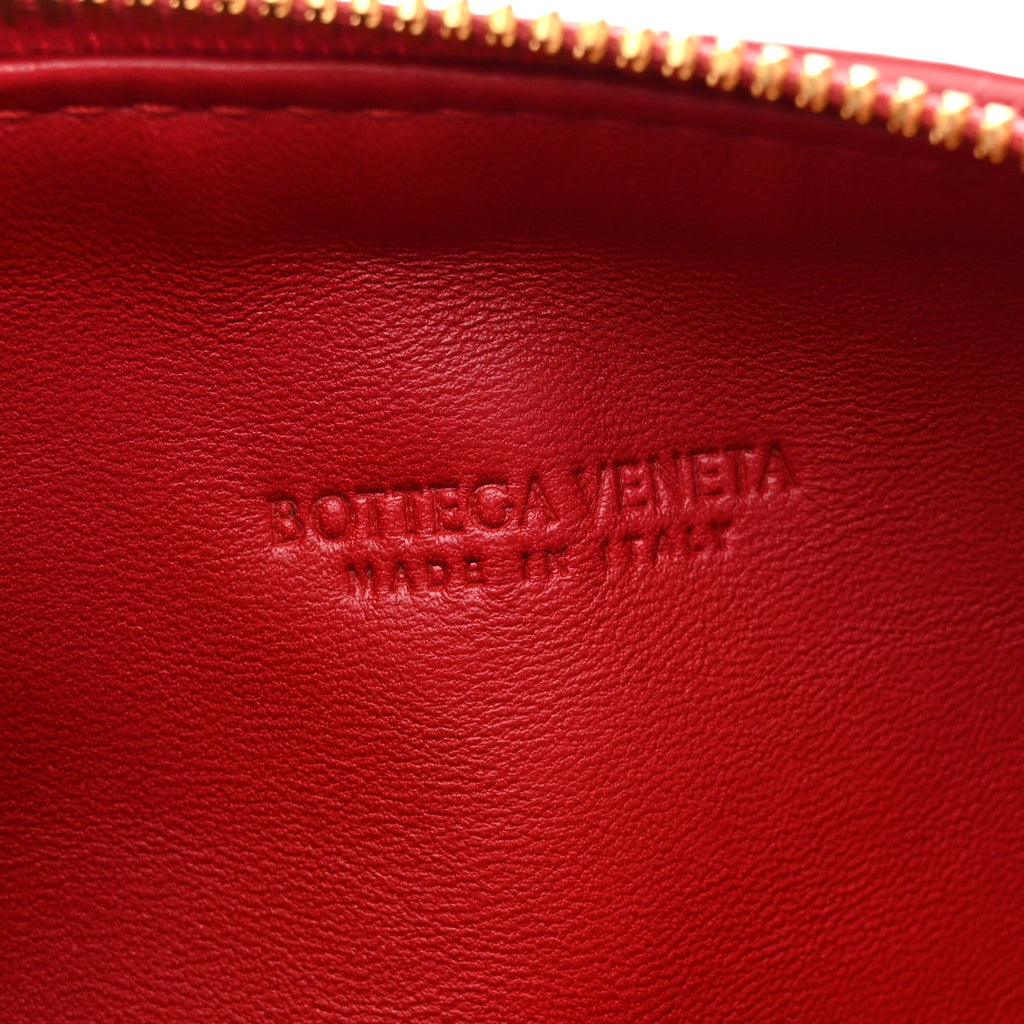 Calfskin Nappa Intrecciato Mini Wallace Apple Candy