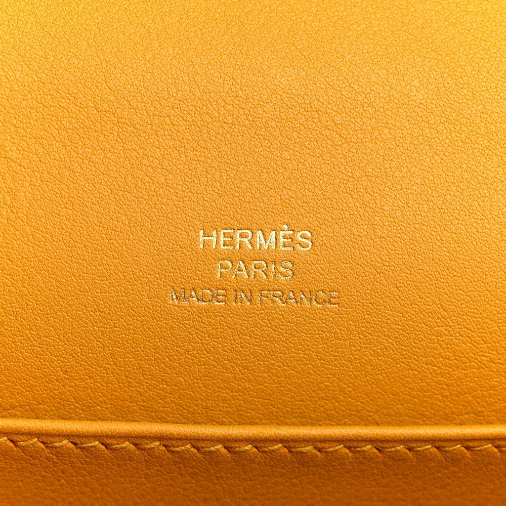 Swift Kelly Pochette Clutch Jaune Ambre