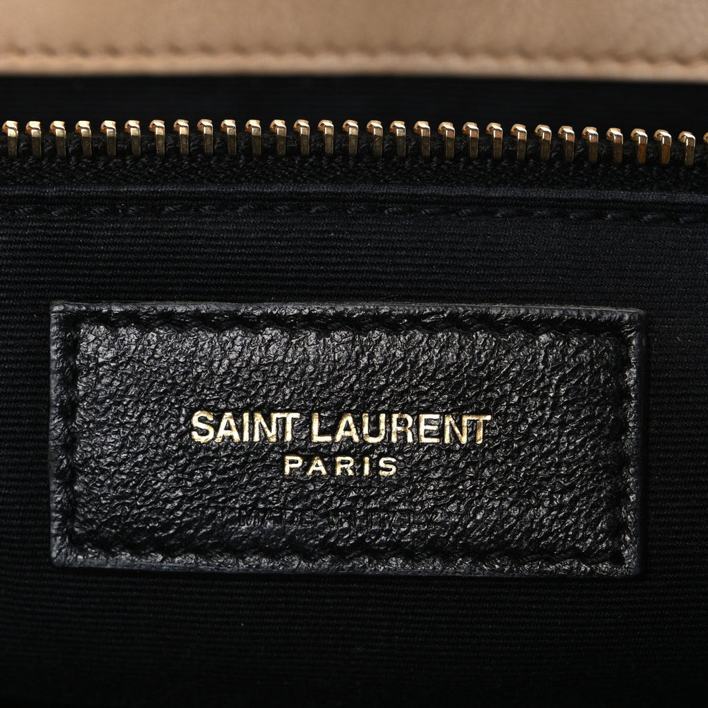 Lambskin Patchwork Monogram Medium Jamie Beige