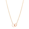 18K Pink Gold Interlocking LOVE Necklace