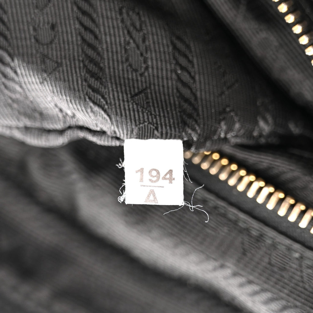 Tessuto Nylon Saffiano Tote Black