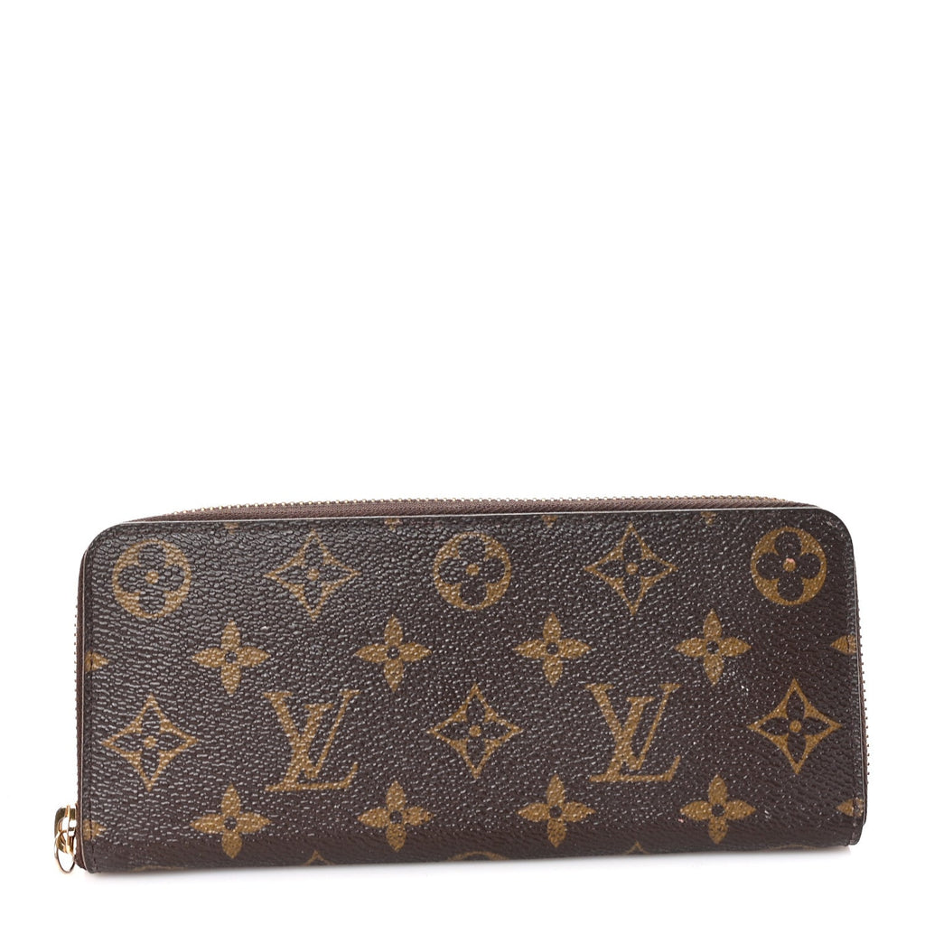 Monogram Clemence Wallet Rose Ballerine