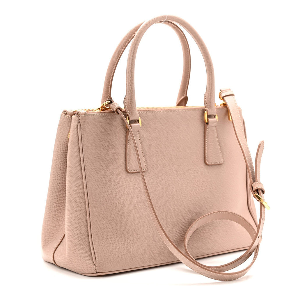 Saffiano Small Galleria Double Zip Tote Cammeo