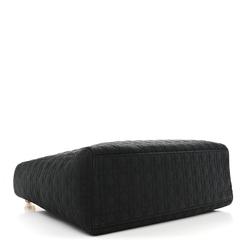 Nylon Cannage Large Lady Dior Black