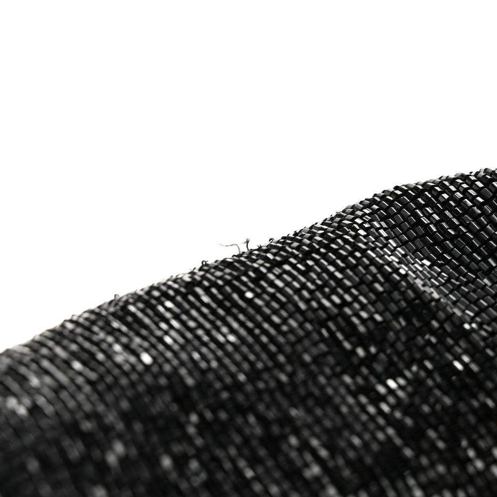 Sequin Beaded Baguette Black