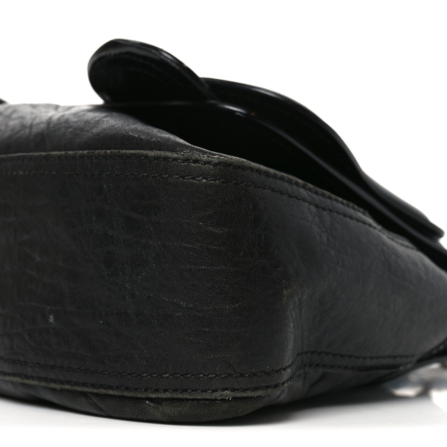 Nappa Patent B Bag Black