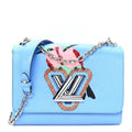 Epi Tropical Birds Twist Shoulder Bag MM Bleuet