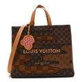 Monogram Landscape Shopper Tote MM Brown