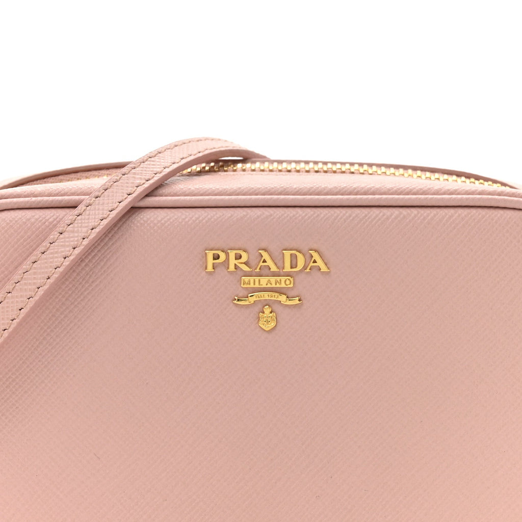 Saffiano Lux Mini Camera Crossbody Bag Orchidea