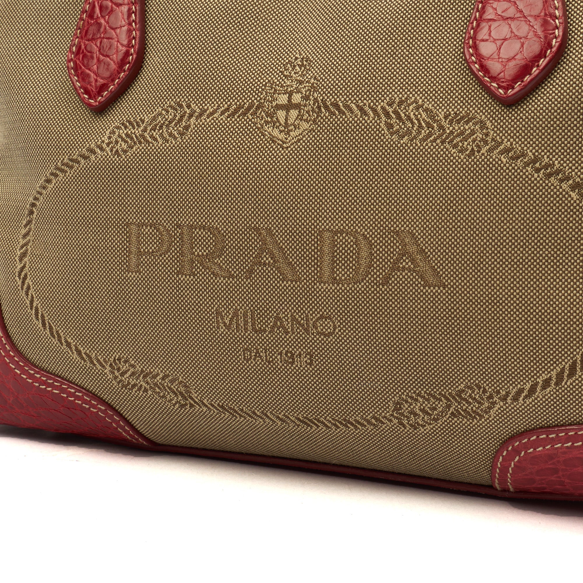 Prada Shoulder Bag Shoulder Bag in Red, Fabric