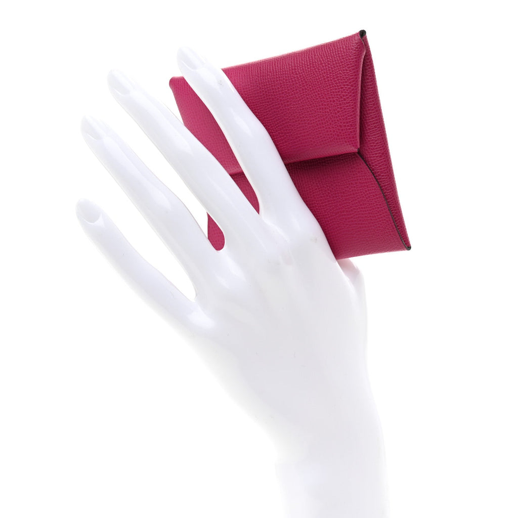 Madame Calfskin Bastia Coin Purse Rose Pourpre