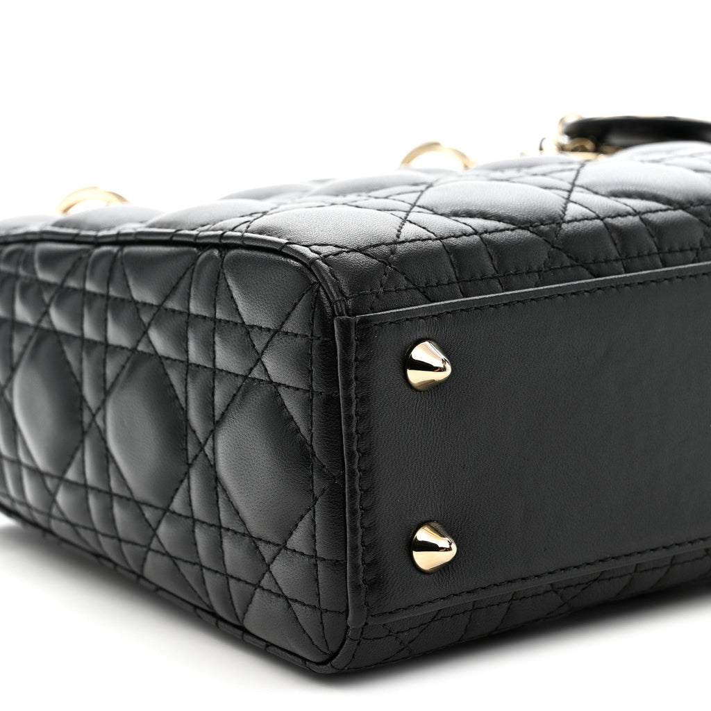 Lambskin Cannage Small My ABCDior Lady Dior Black