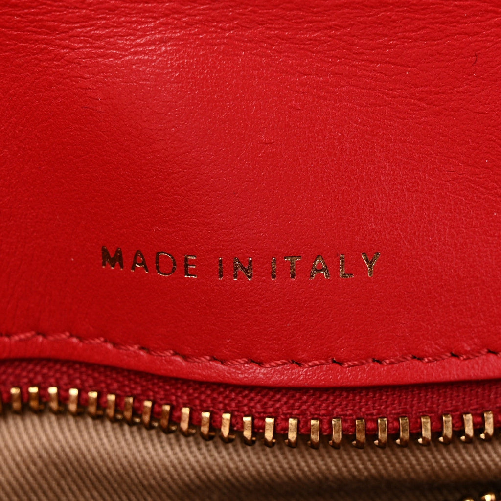 Calfskin Quilted Small Patricia Belt Bag Ruby Red