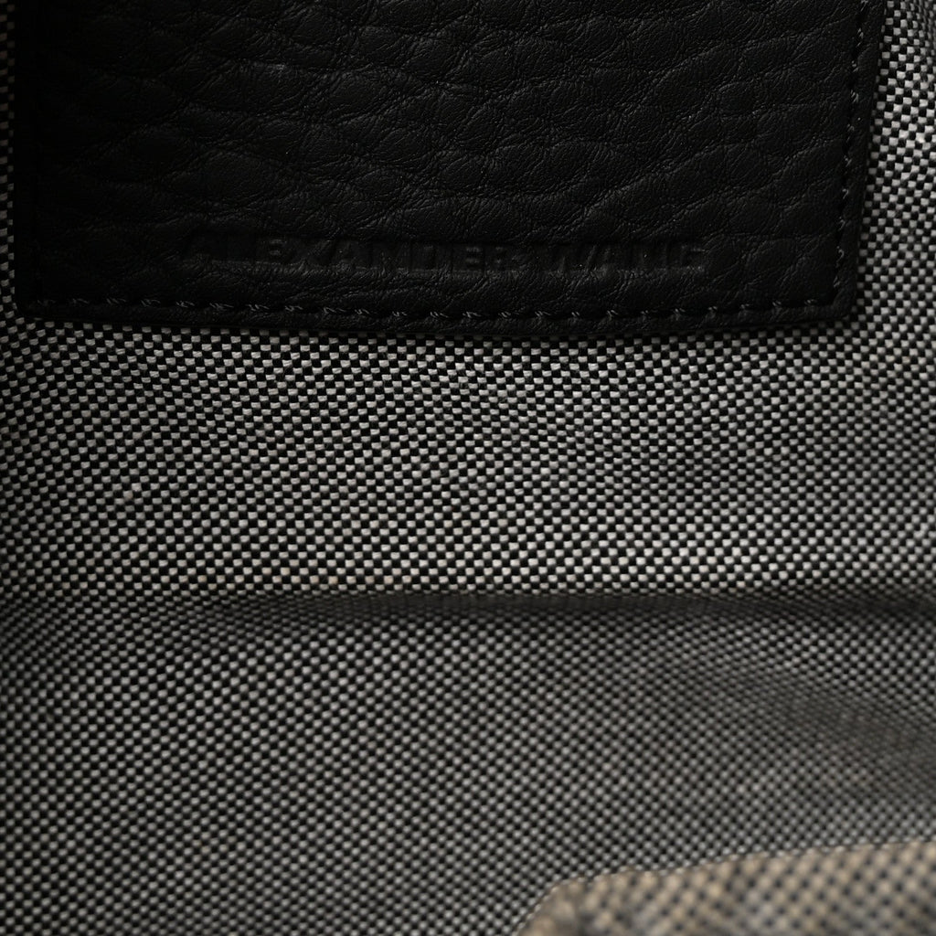 Calfskin Studded Rockie Matte Black Rhodium Hardware