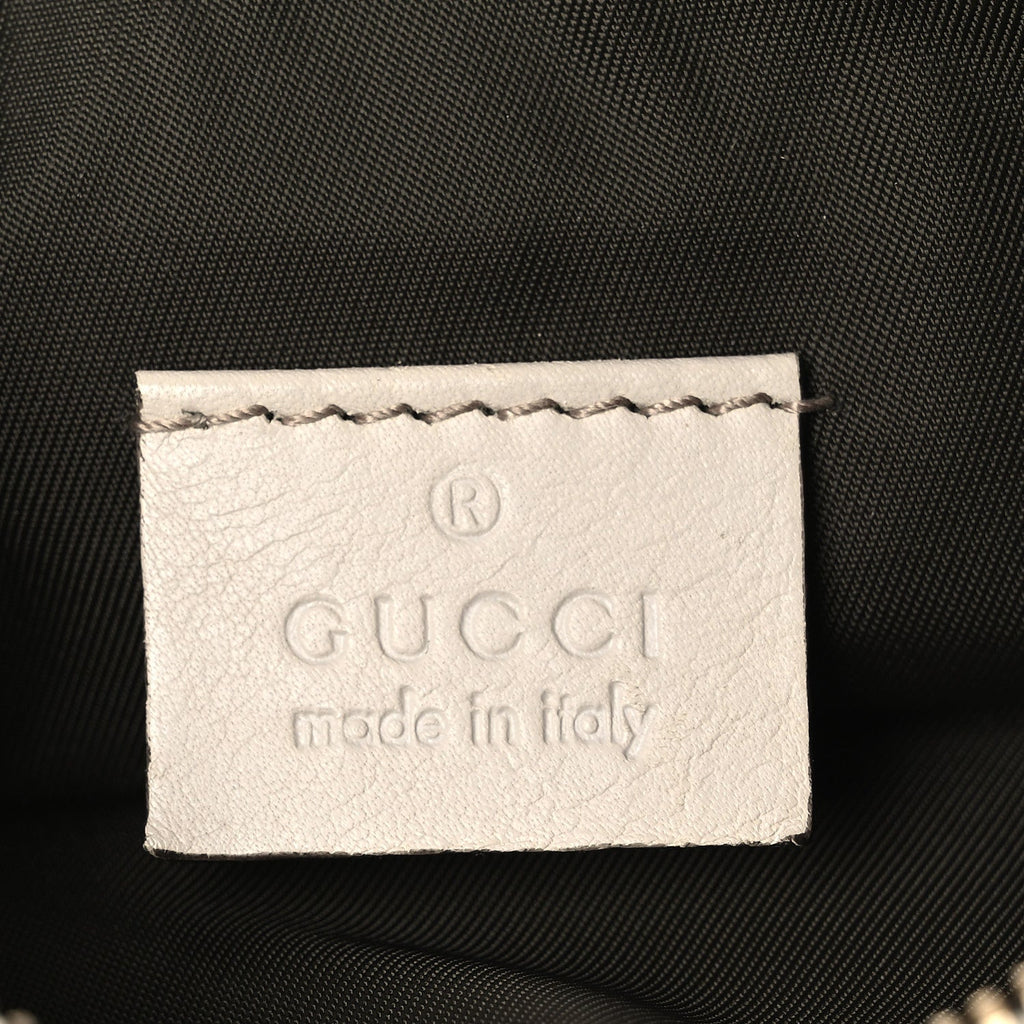 Monogram GG Heart Charm Crossbody Pochette White