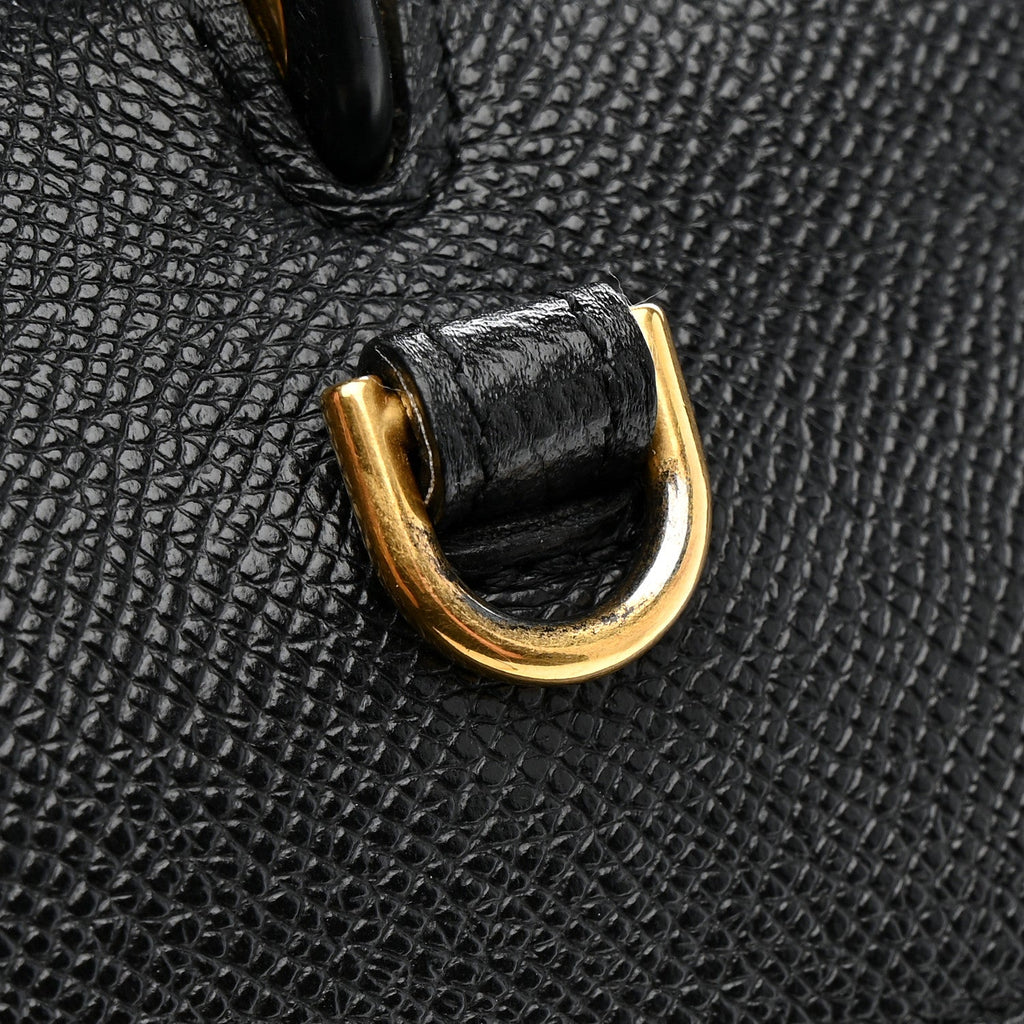 Baby Grained Calfskin Mini Belt Bag Black