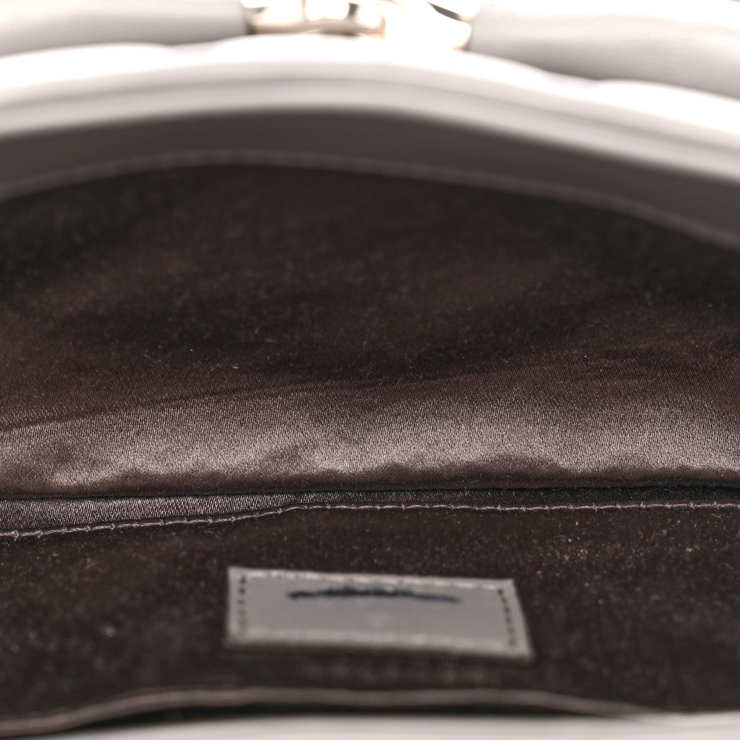 Nappa Vertical Matelasse Small Maxi Horsebit Chain Shoulder Bag Gray