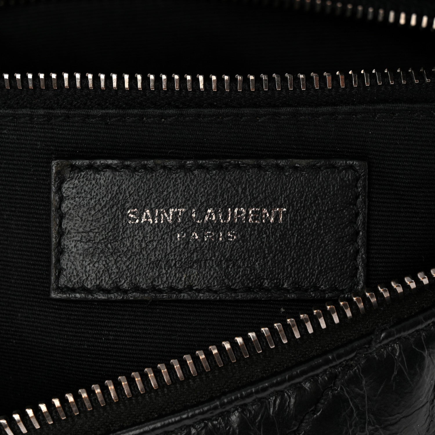 Crinkled Calfskin Matelasse Monogram Niki Body Bag Black