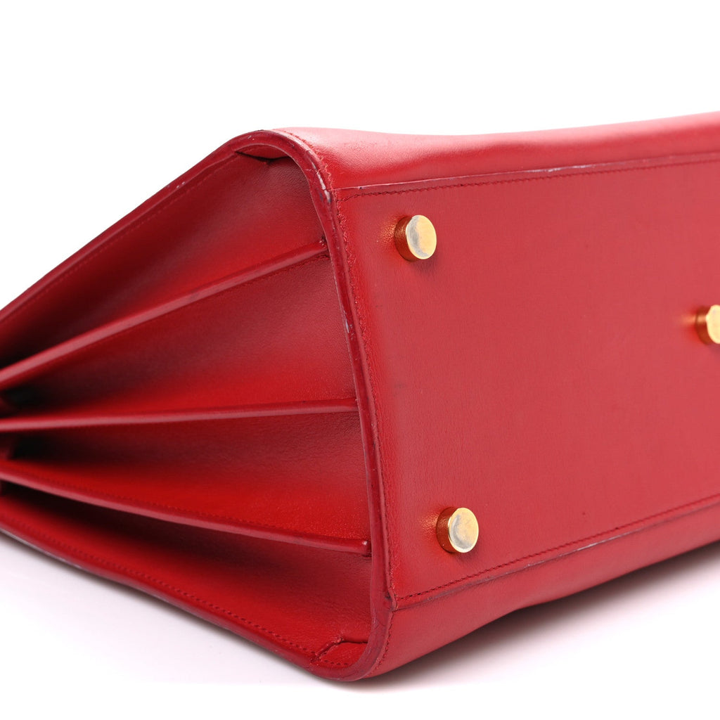 Calfskin Small Sac De Jour Vermillion