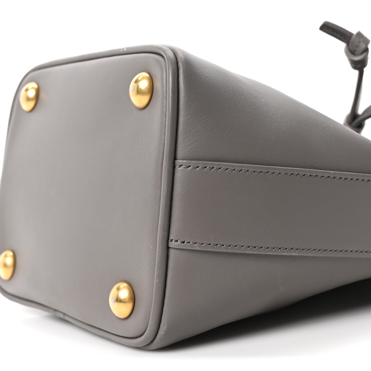 Calfskin Small Emmanuelle Bucket Bag Fog