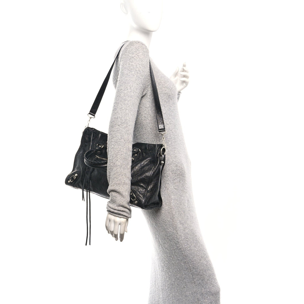 Agneau Arena Silver Hardware Medium Le City Black