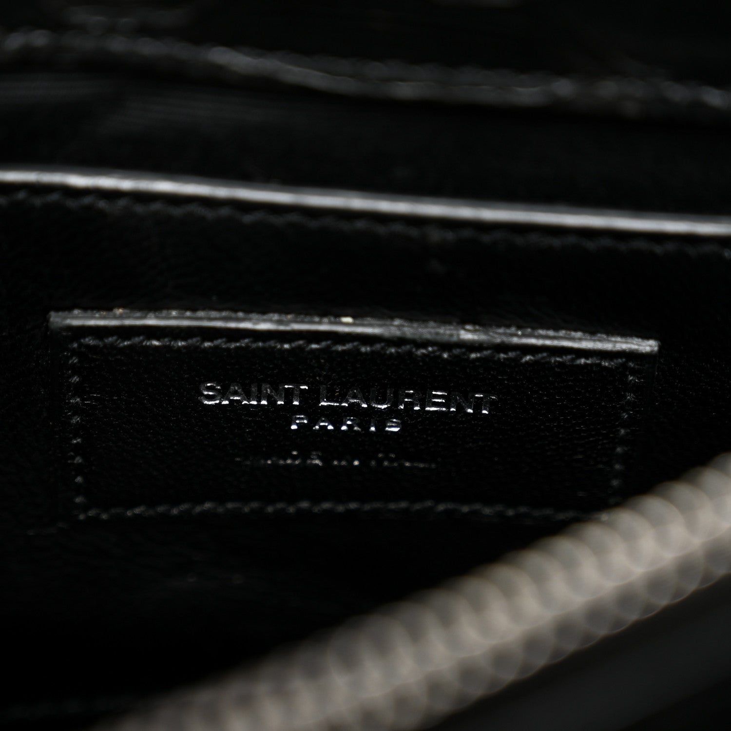 Calfskin Python Embossed Monogram Medium College Bag Black
