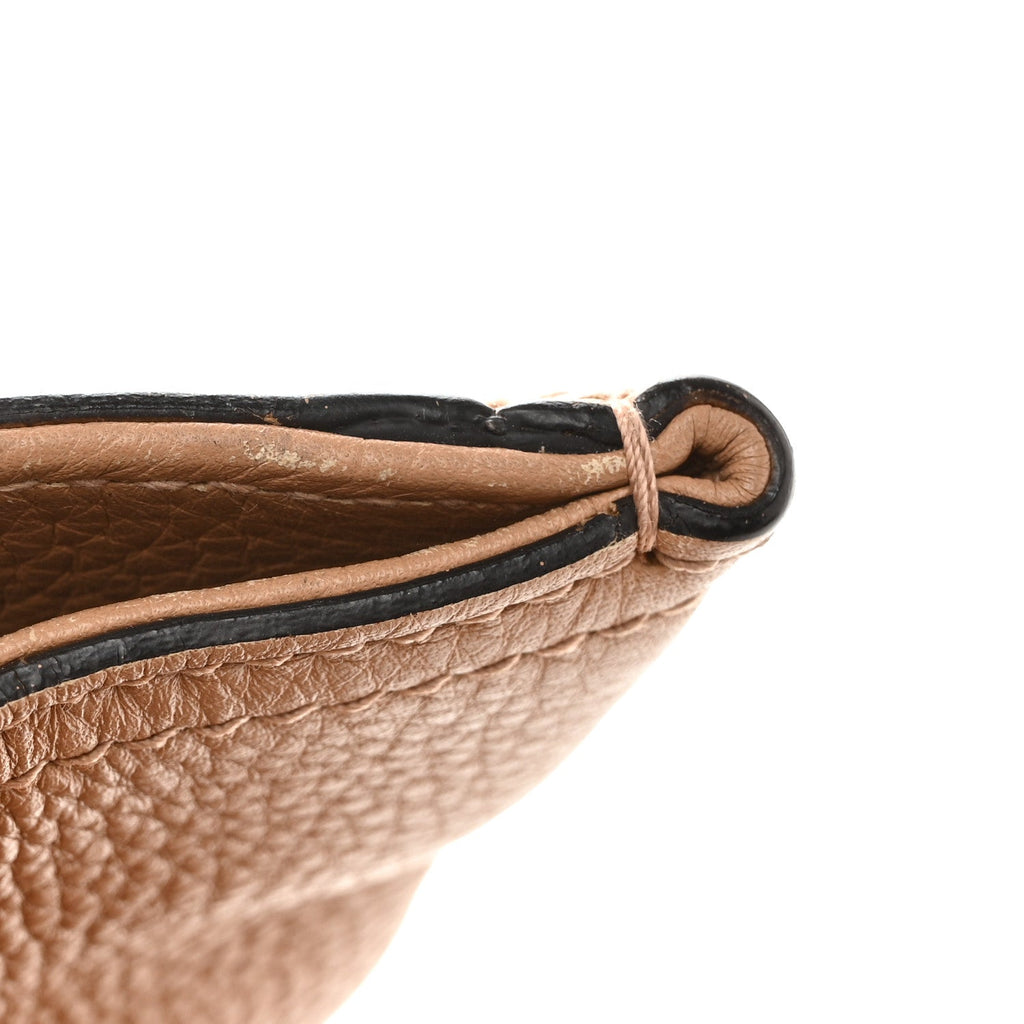 Pebbled Calfskin Medium Bamboo Shopper Tote Camelia