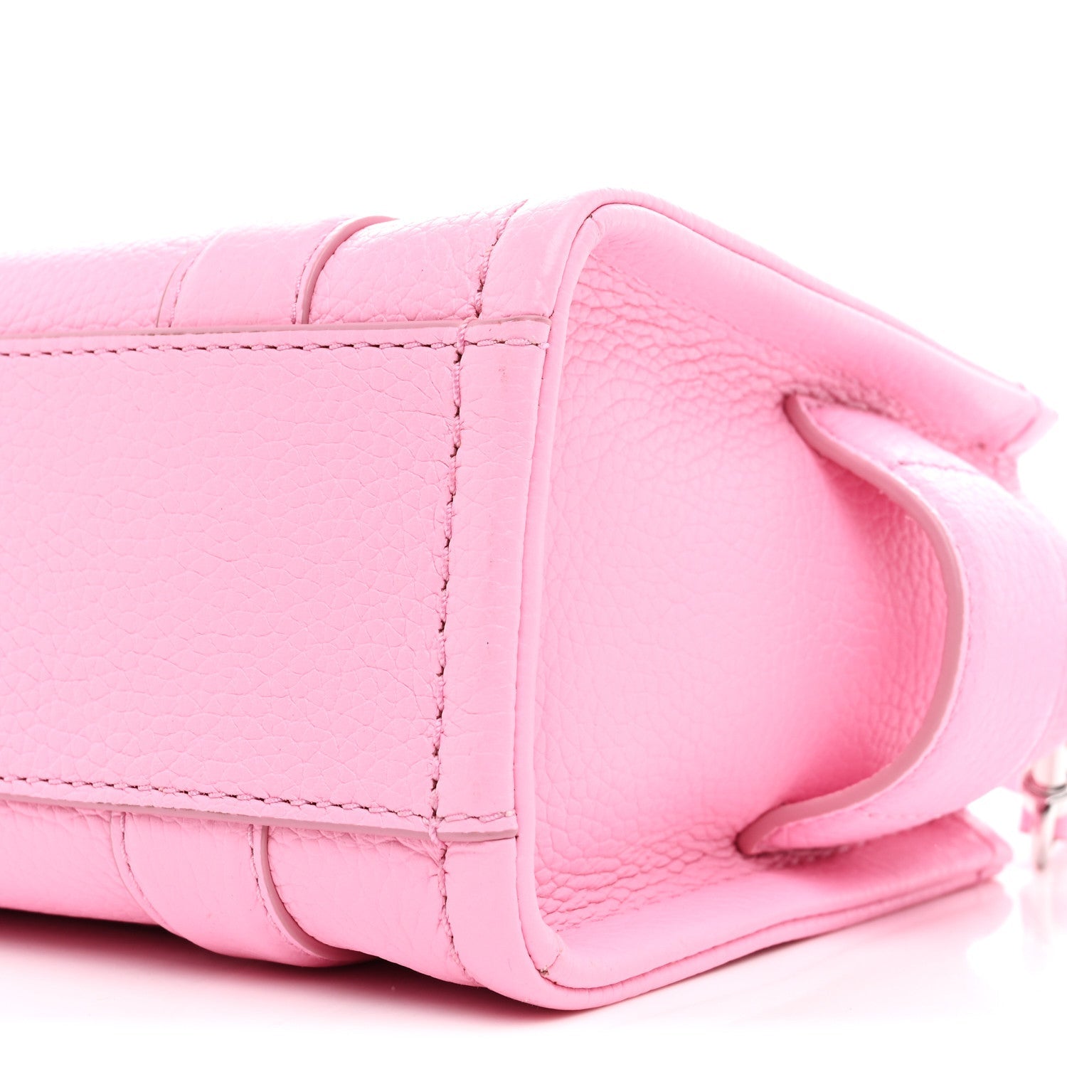 Grained Calfskin Micro The Tote Bag Fluro Candy