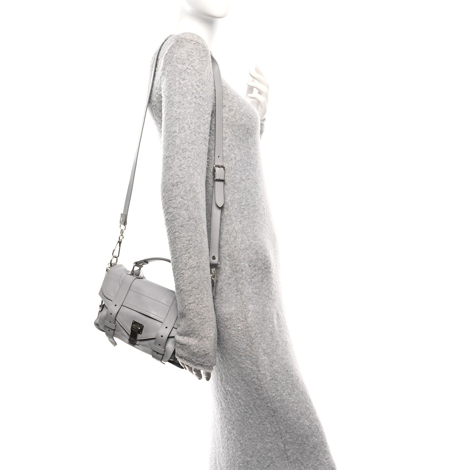 Lambskin PS1 Satchel Fog