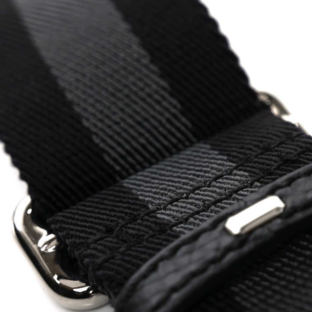 Nylon Monogram Fanny Pack Belt Bag Black