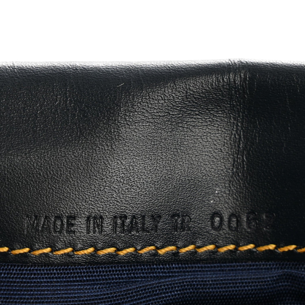 Monogram Saddle Wallet Navy