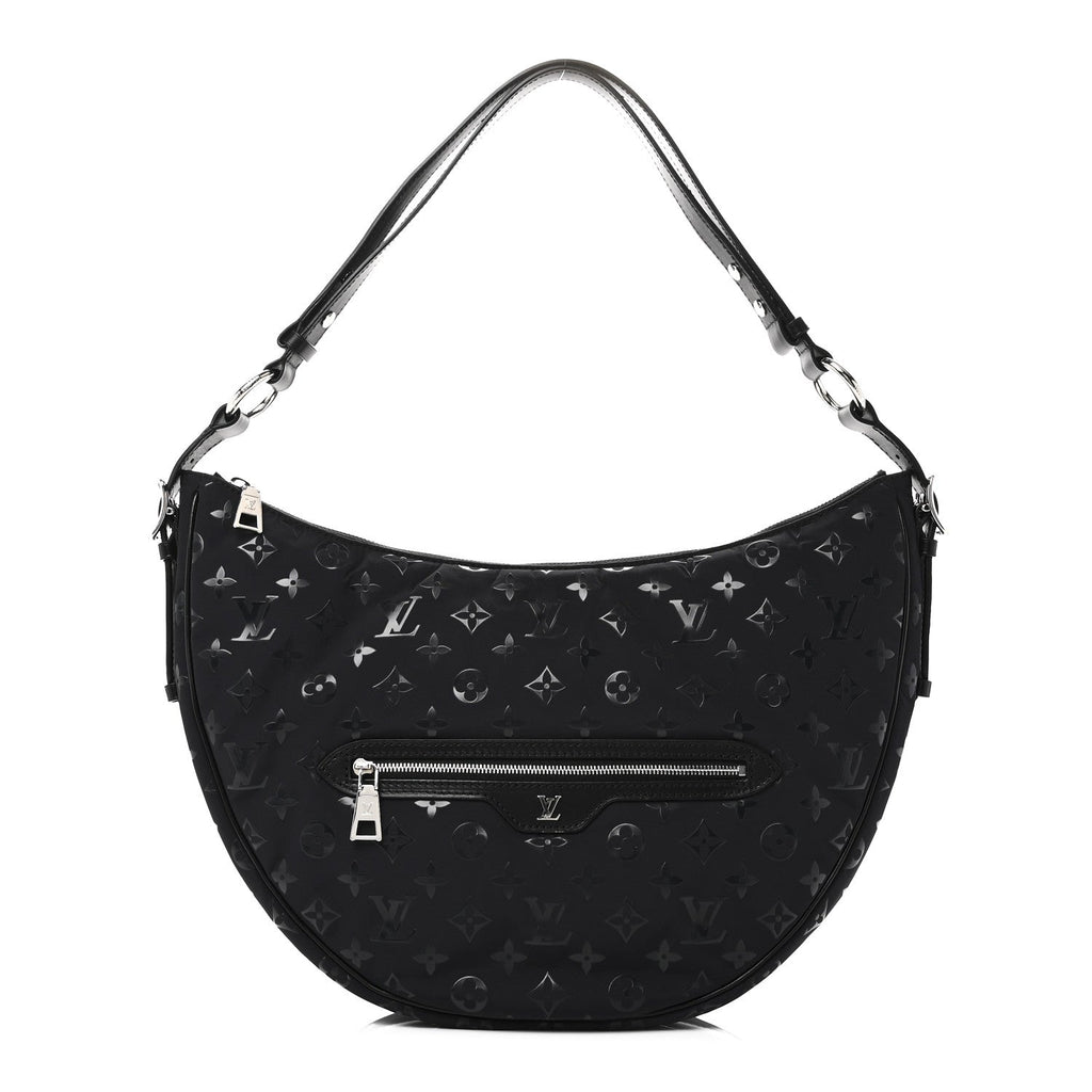 Nylon Monogram Loop Pocket Hobo Polar Night
