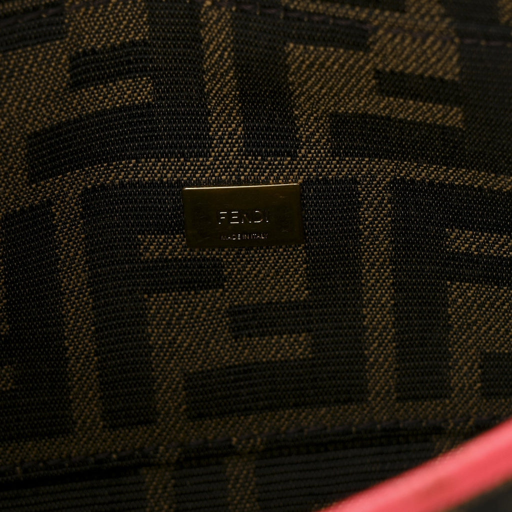Fabric Jacquard FF 1974 Roma Armor Mini Baguette Tobacco Moro Fuxia Fluo