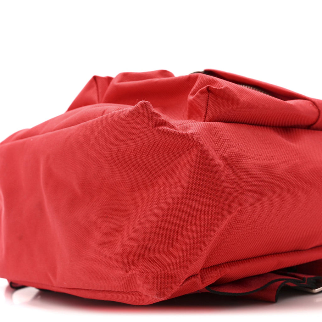 Canvas Quote Backpack Red White