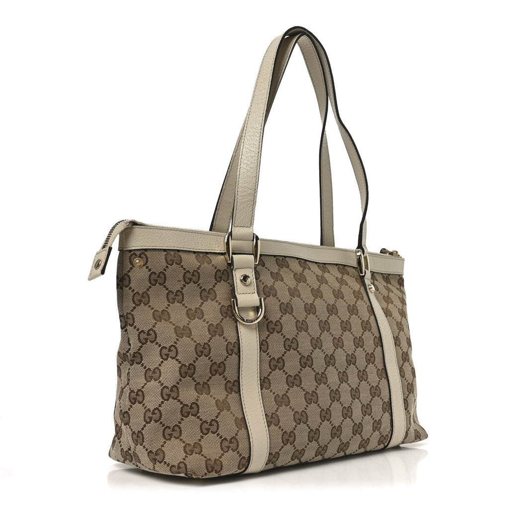 Monogram Medium Abbey Tote Off White