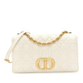 Grained Calfskin Cannage Large Caro Bag Ivory