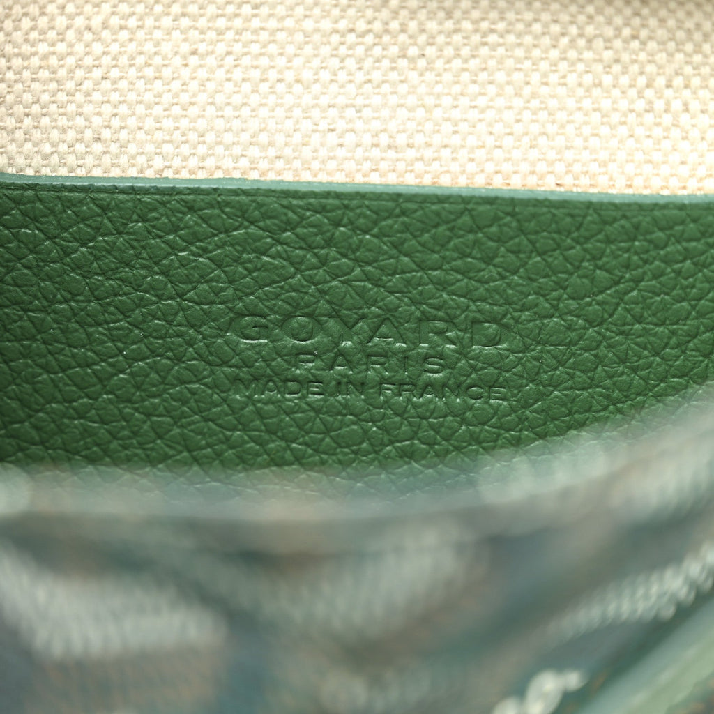 Goyardine Plumet Wallet Clutch Green