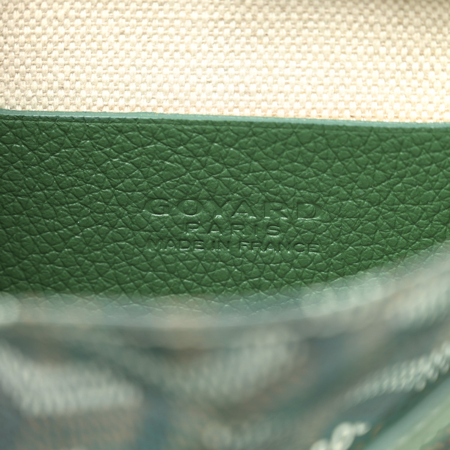 Goyardine Plumet Wallet Clutch Green