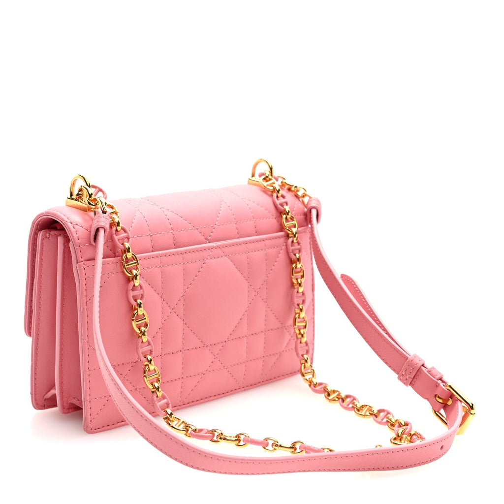 Lambskin Macrocannage Mini Miss Caro Bag Pink