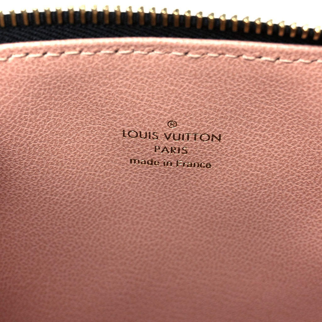 Lambskin Embossed Monogram Coussin PM Black