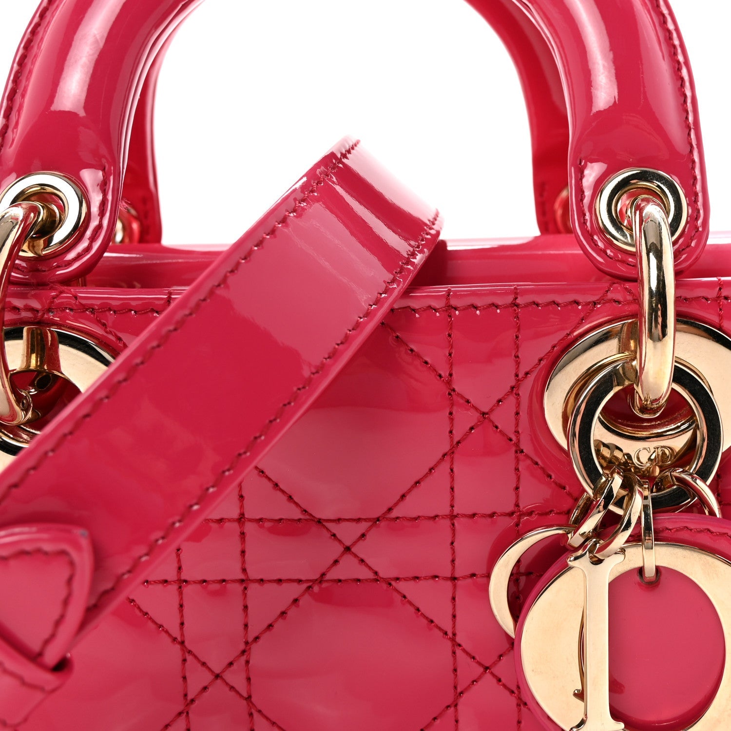 Patent Cannage Small Lady D-Joy Mexican Red