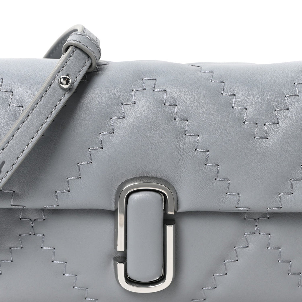 Calfskin Quilted The J Marc Shoulder Bag Wolf Grey