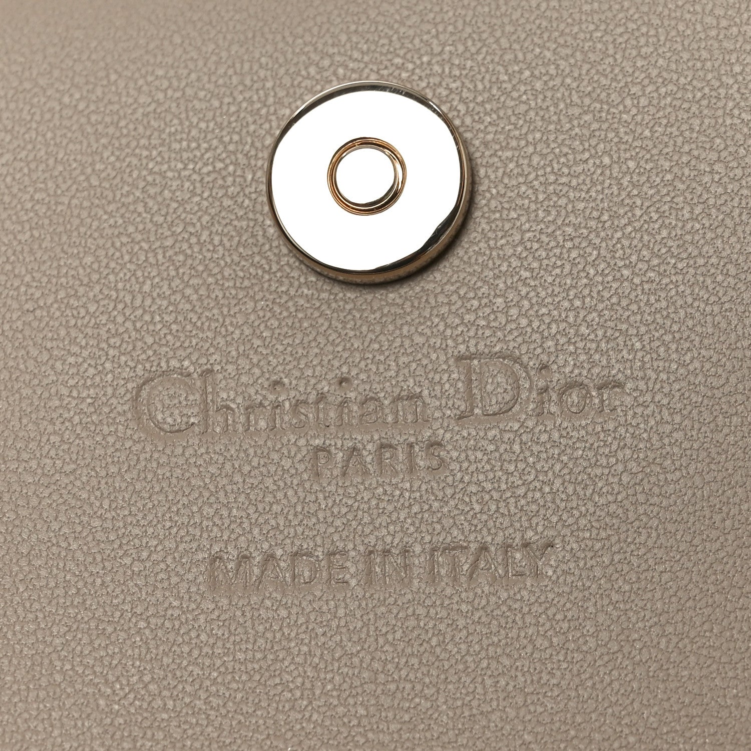 Metallic Lambskin Cannage My Dior Glycine Wallet Gold