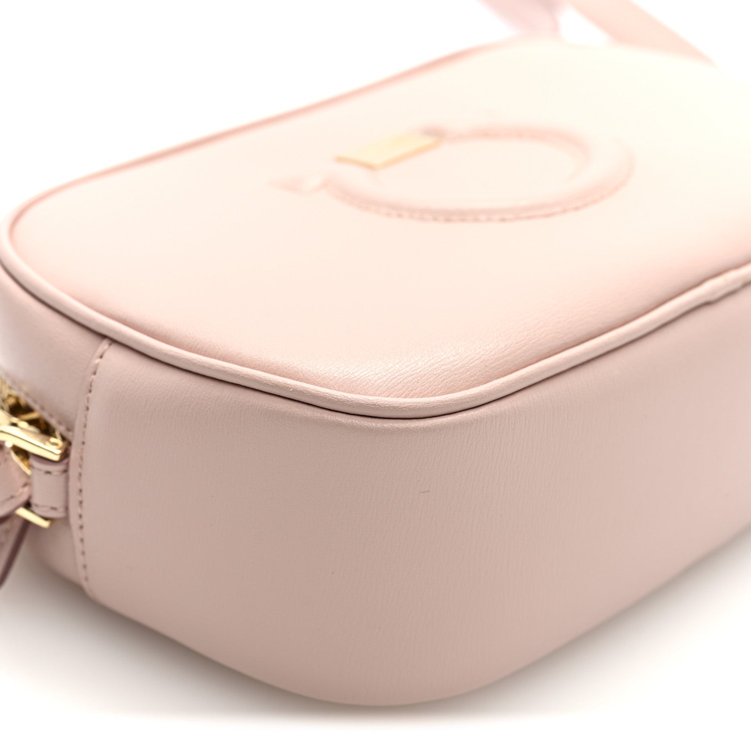 Calfskin City Goncho Crossbody Camera Bag BonBon